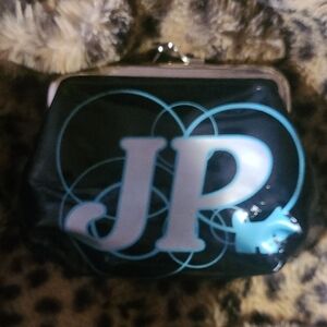 Joshua Perets Black and Pink Coin Purse